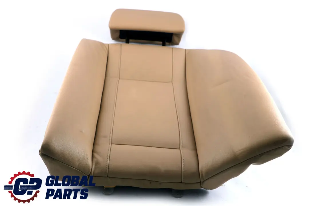 BMW 7 Series E65 E66 Rear Seat Left N/S Backrest Cover Beige Leather Nasca