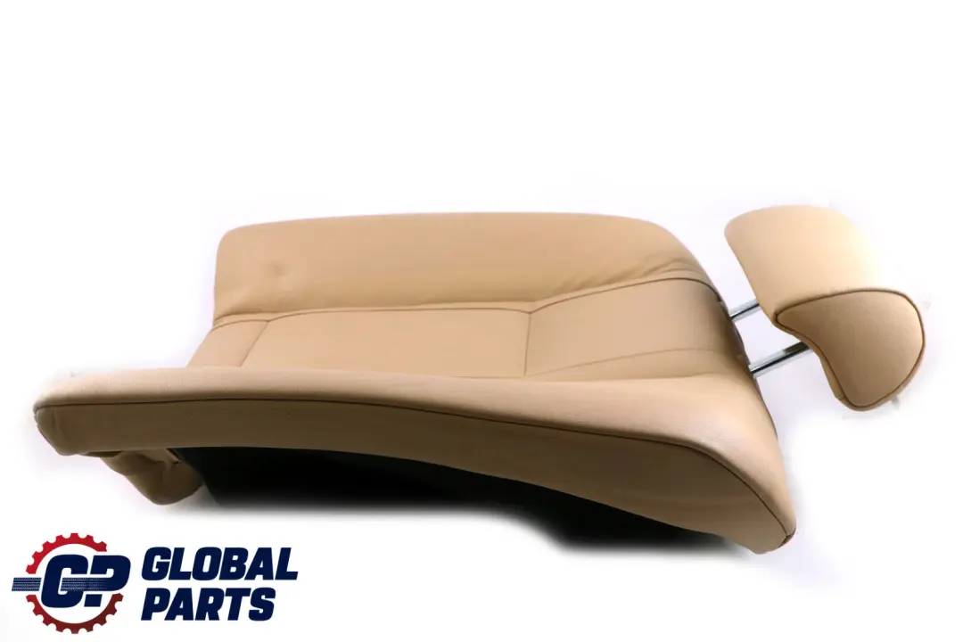 BMW 7 Series E65 E66 Rear Seat Left N/S Backrest Cover Beige Leather Nasca