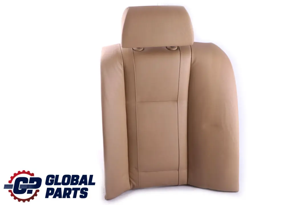 BMW 7 Series E65 E66 Rear Seat Left N/S Backrest Cover Beige Leather Nasca