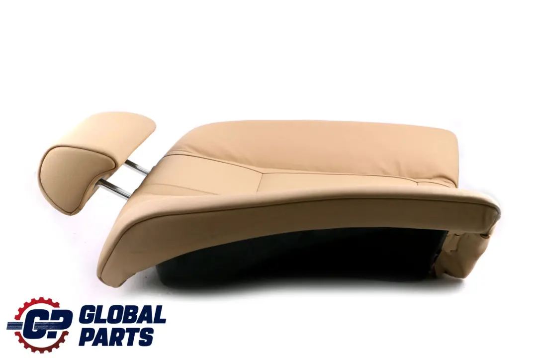 BMW 7 Series E65 E66 Rear Seat Right O/S Backrest Cover Beige Leather Nasca