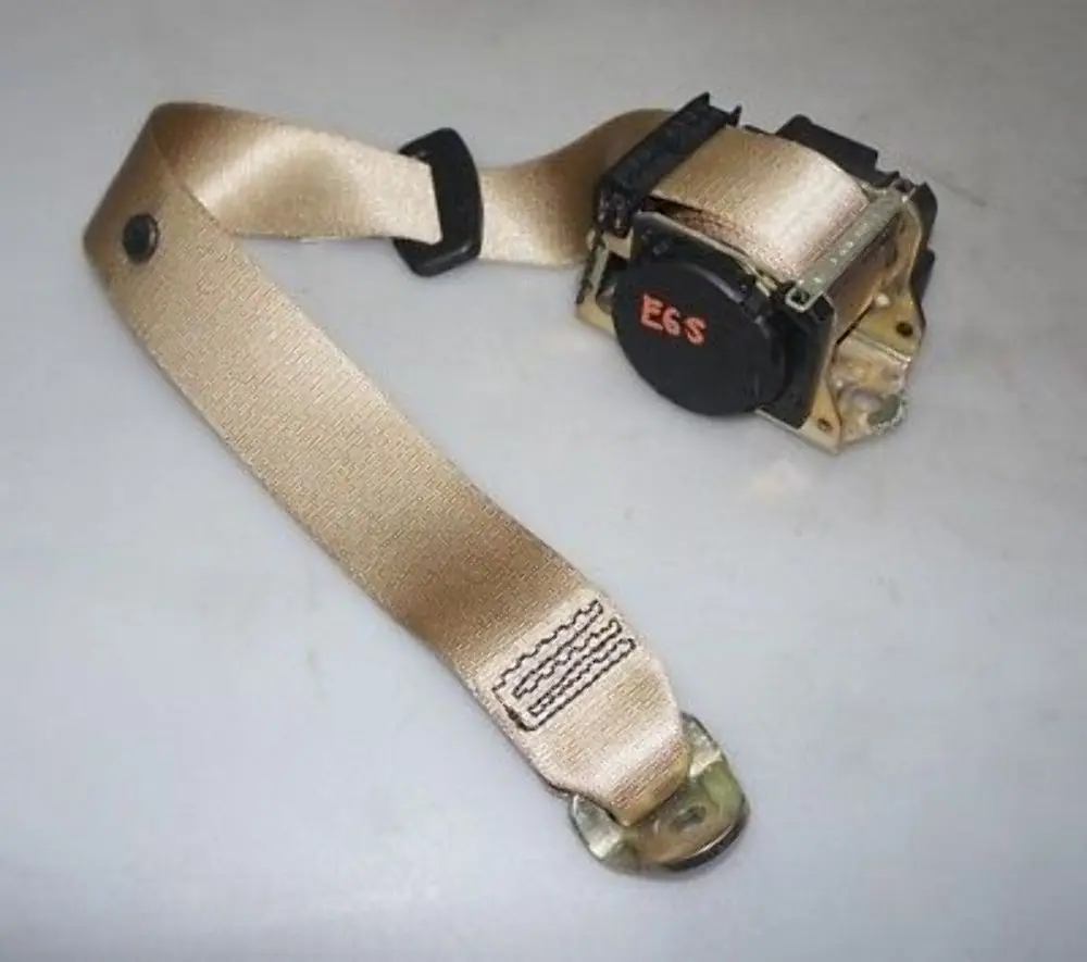 BMW 7 Series E65 E66 E67 Rear Center Upper Seat Belt Beige 7025109