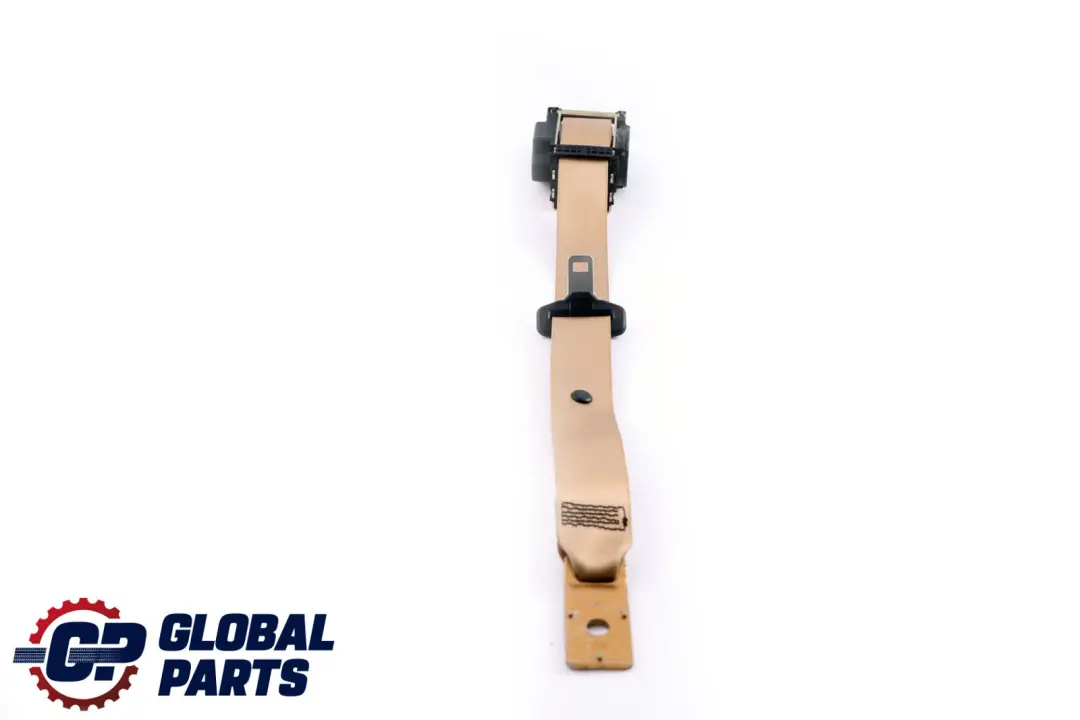 BMW 7 Series E65 E66 Rear Center Upper Seat Belt Beige 7025410