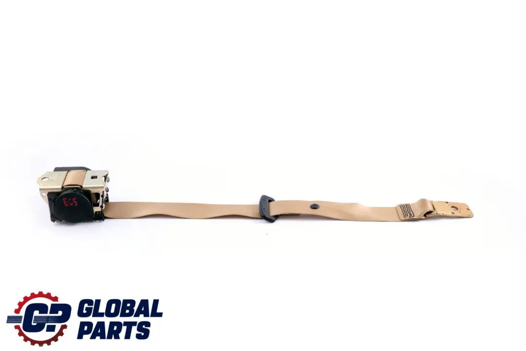 BMW 7 Series E65 E66 Rear Center Upper Seat Belt Beige 7025410