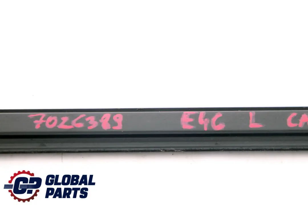 BMW 3 Series E46 Front Left Door Inner Window Channel Cover N/S 7026389