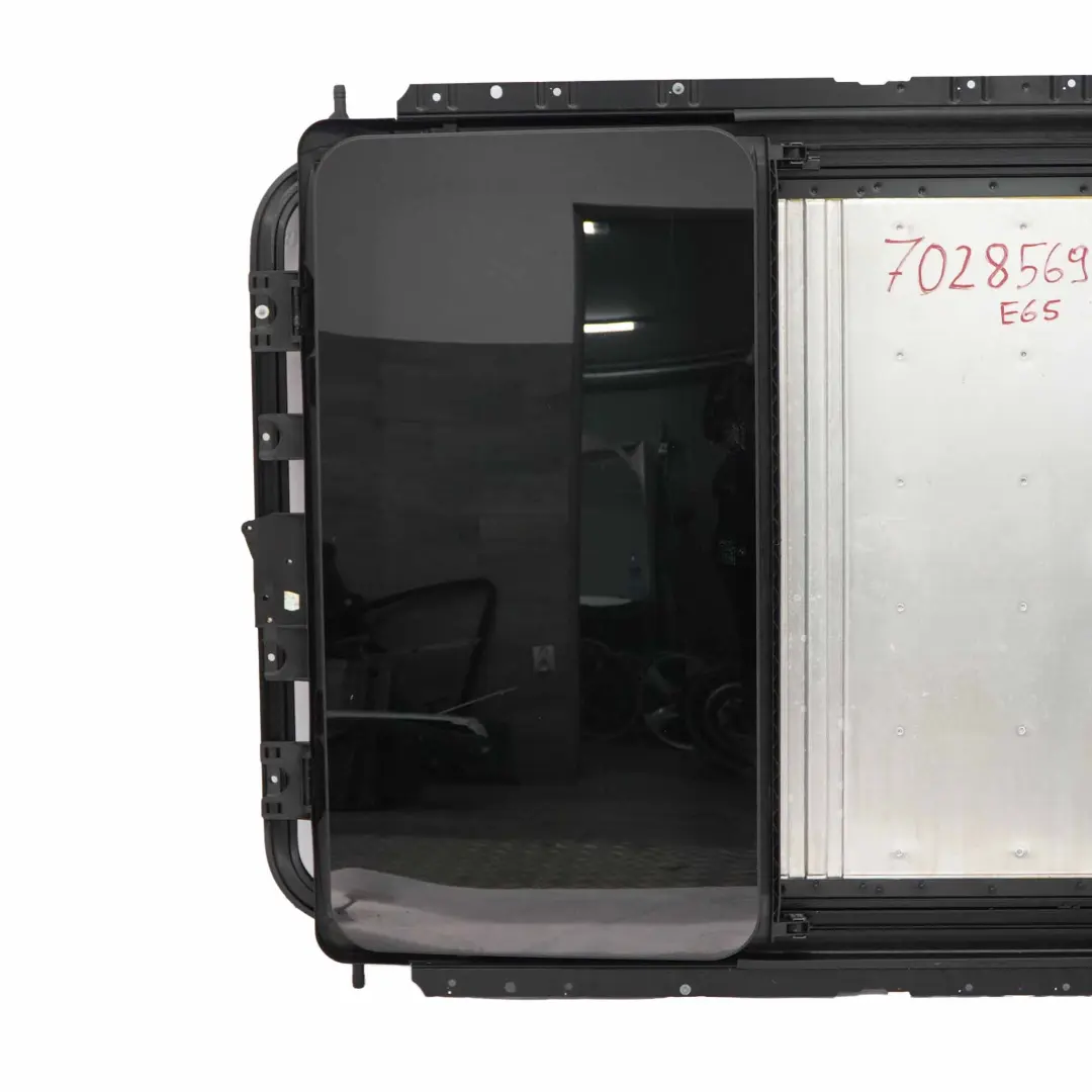 Electric Sunroof Panel BMW E65 E66 Roof Glass Sliding Frame Beige 7028569
