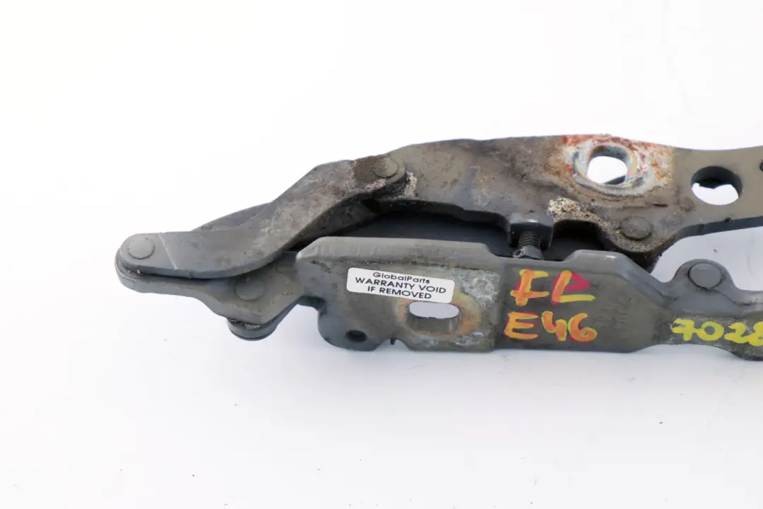 BMW E46 Motor Izquierda Capo Bisagra Capo Silbergrau Gris Plata