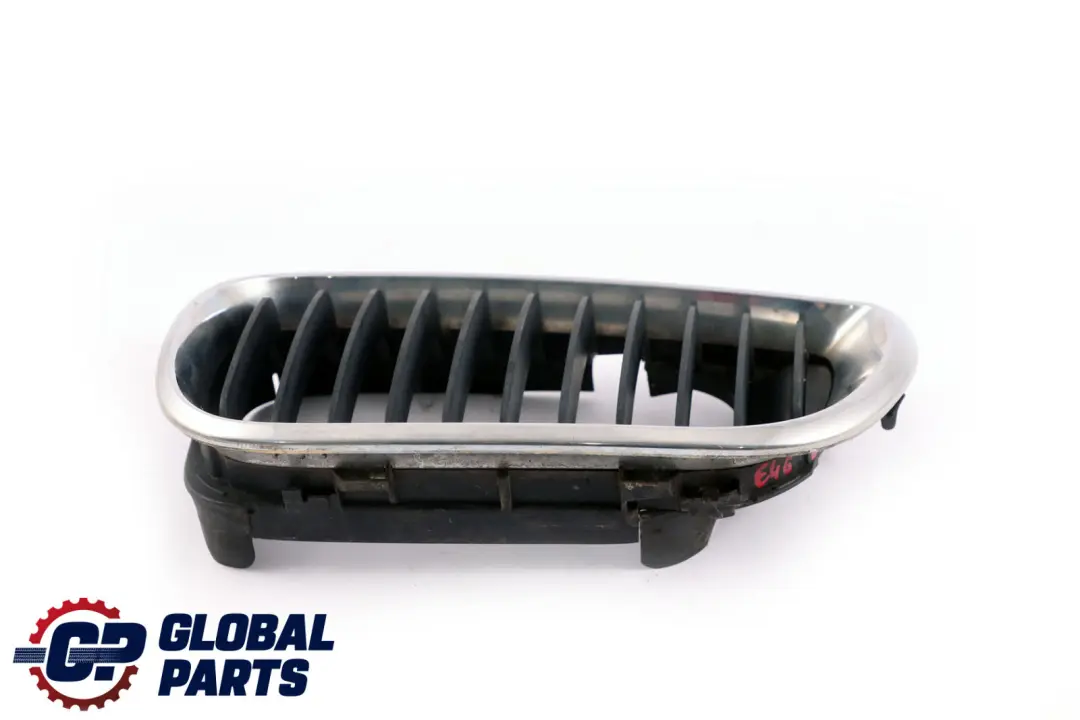 BMW 3 Series E46 Front Bumper Centre Grille Left N/S Black Chrome 7030545