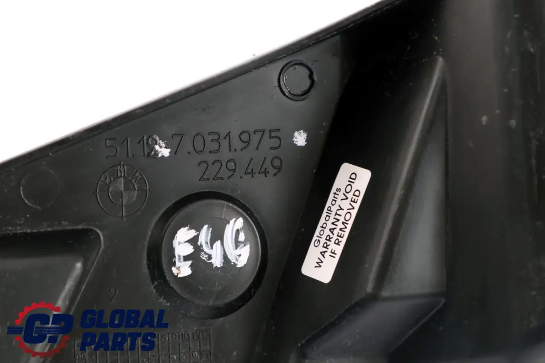 BMW 3 Series E46 Guide Left Bumper Rear N/S 7031975