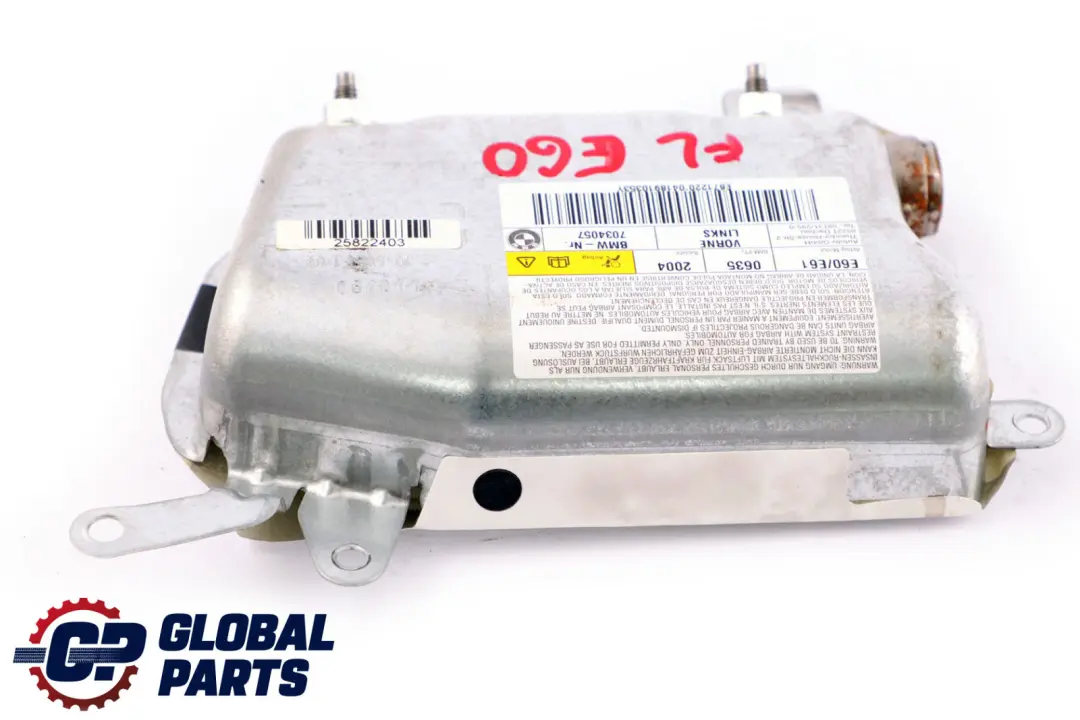 BMW E60 E61 LCI Módulo Airbag Puerta Delantera Izquierda 7034057