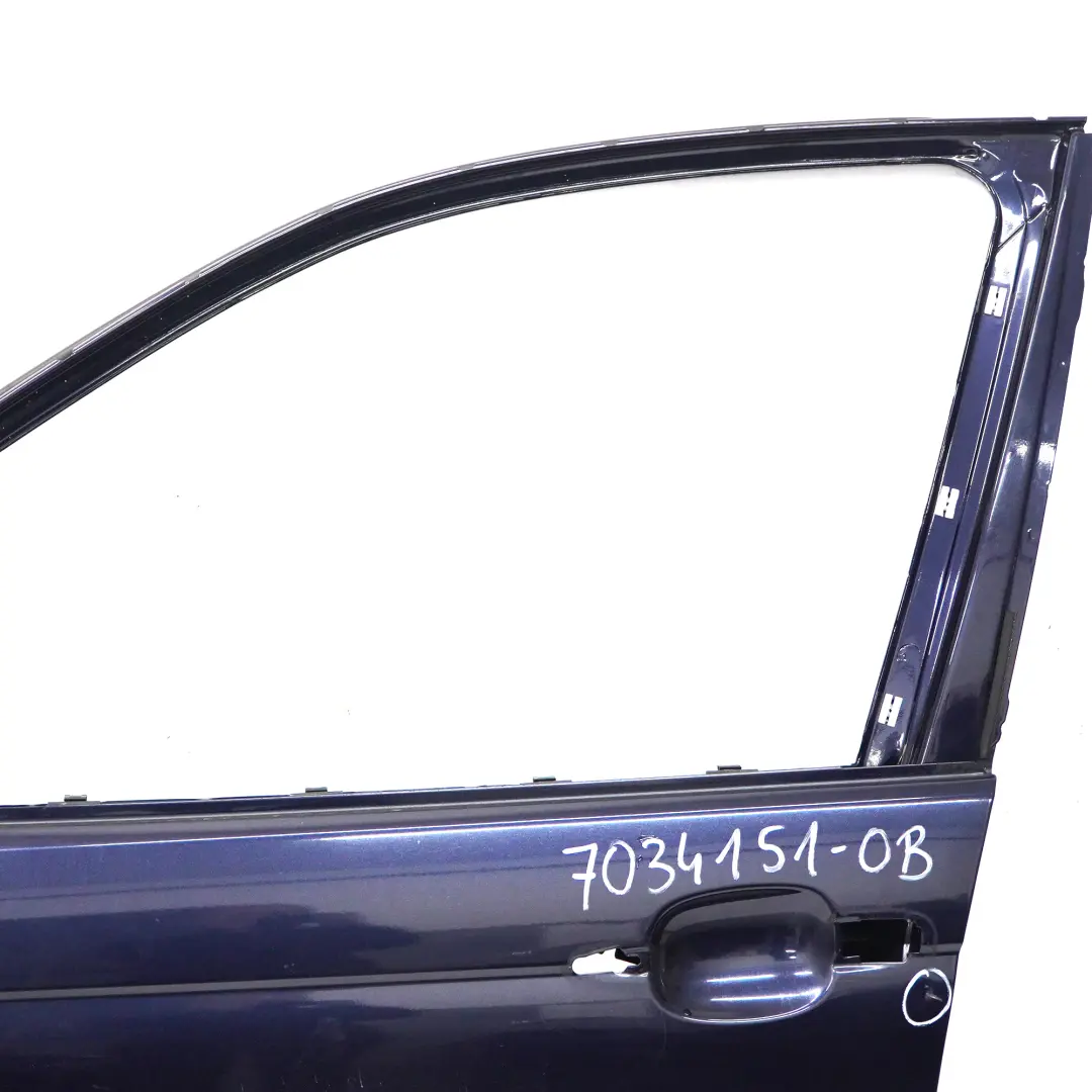 BMW E46 Saloon Touring Door Front Left N/S Orientblau Blue Metallic - 317