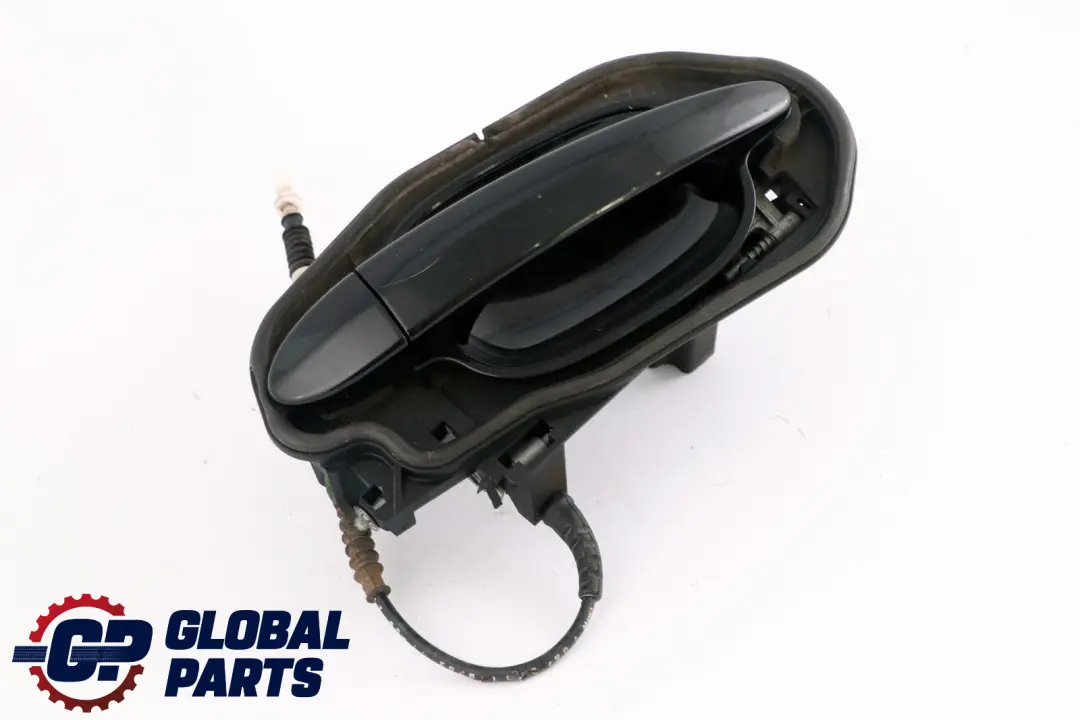 BMW 5 Series 2 E60 E61 Complete Rear Right Grab Handle O/S Schwarz 2 Black 668