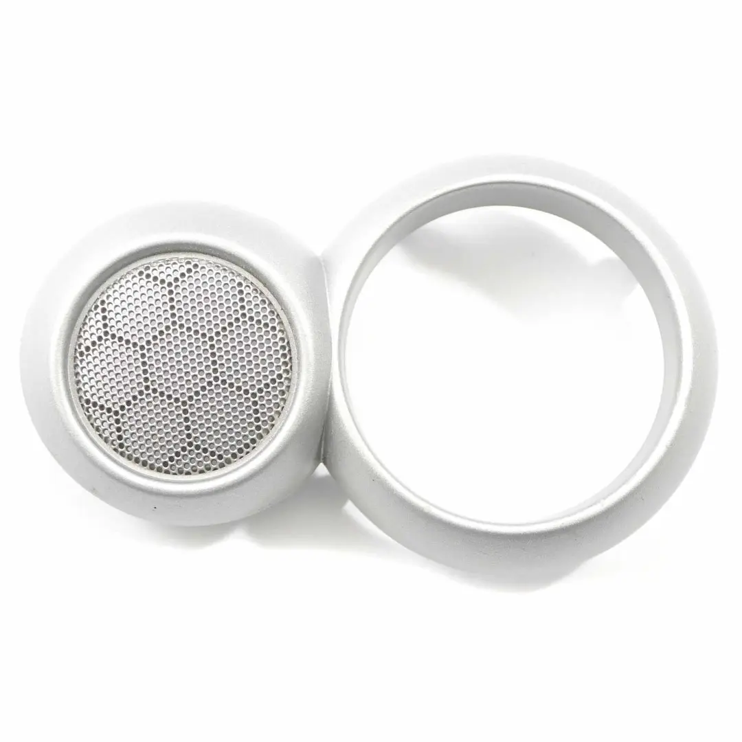 Mini R50 R52 R53 Tapa Altavoz Interior Izquierda Blanco Plata 7035375