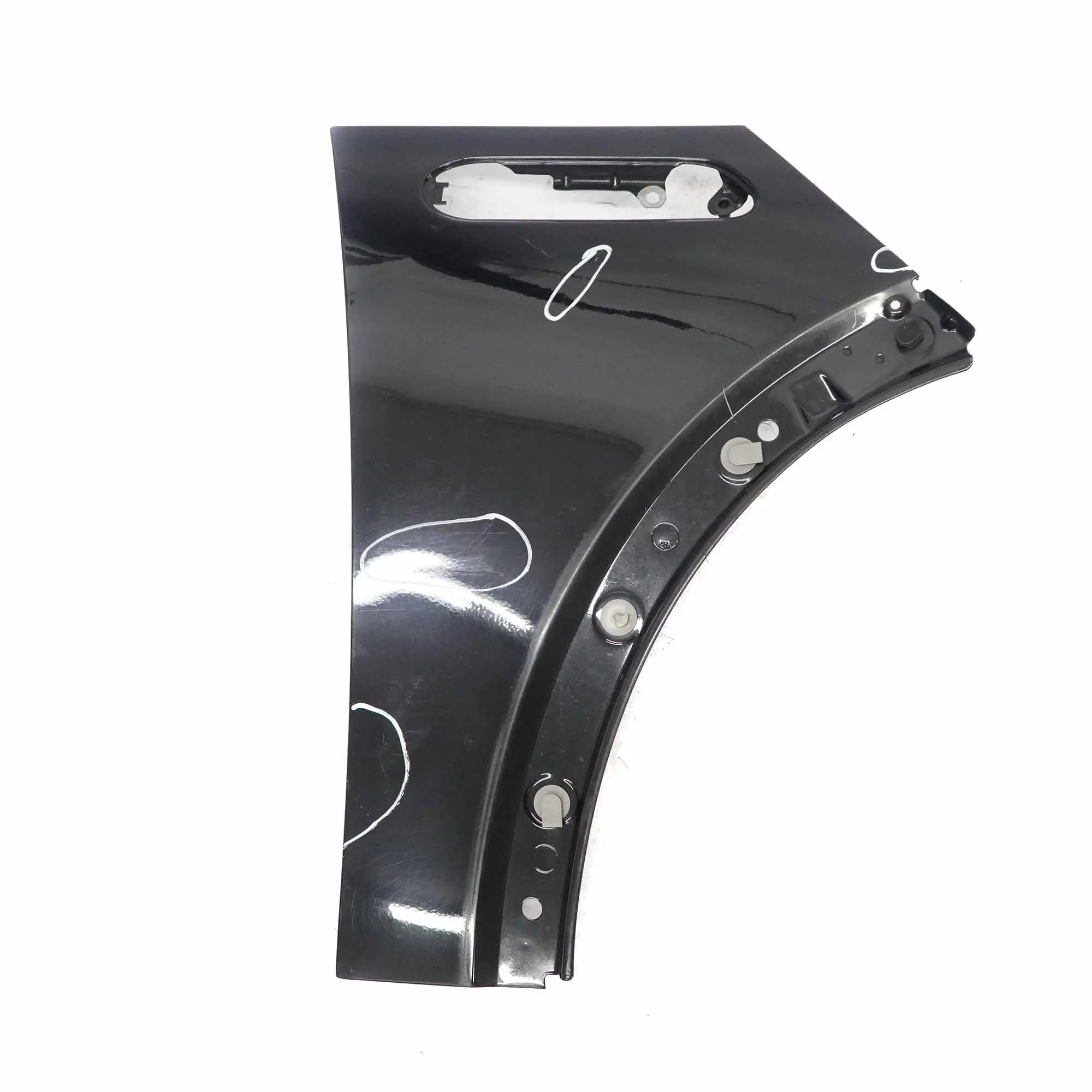 Mini Cooper R50 R52 R53 Front Right O/S Side Panel Fender Wing Schwarz Black 668