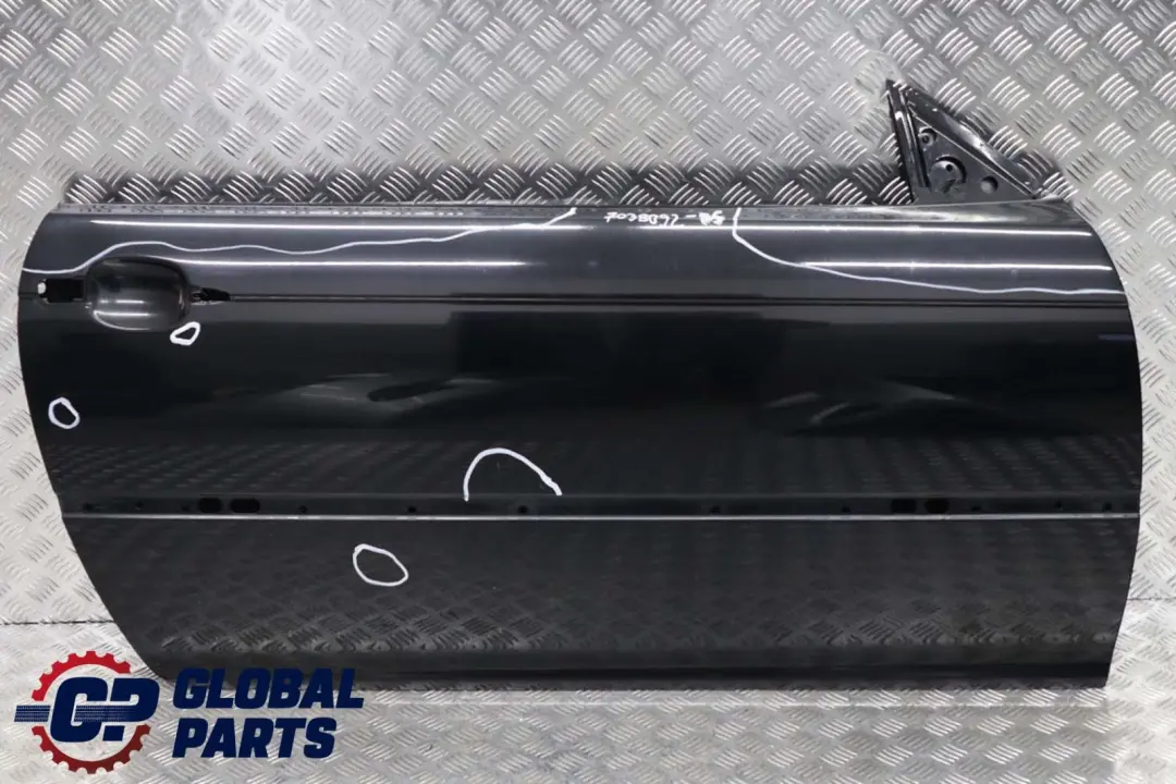 BMW 3 E46 Coupe Cabrio Tür Vorne Links Black Sapphire Schwarz Metallic - 475