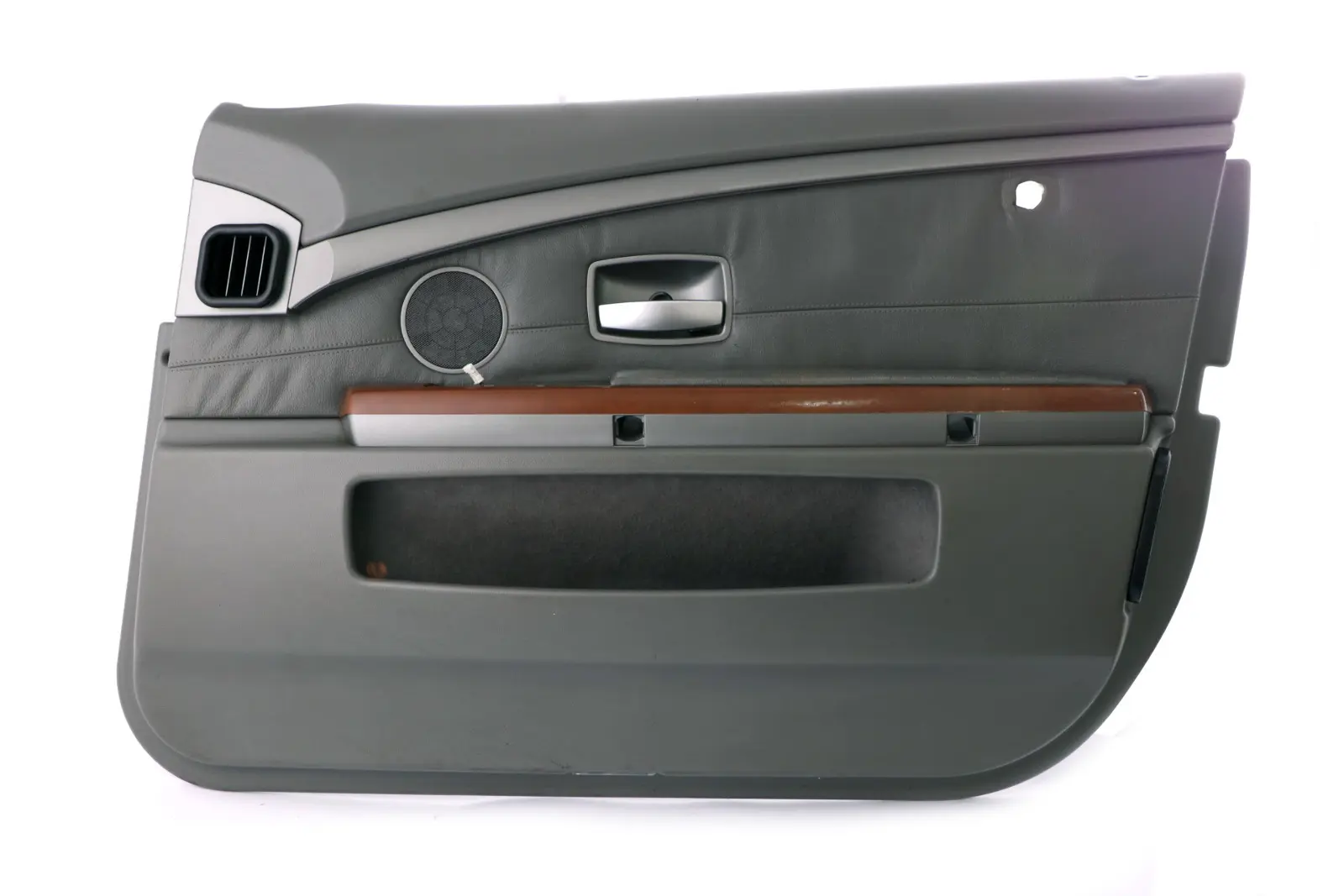 BMW 7 Series 1 E65 E66 Front Right O/S Door Card Grey Leather Lining Trim Panel