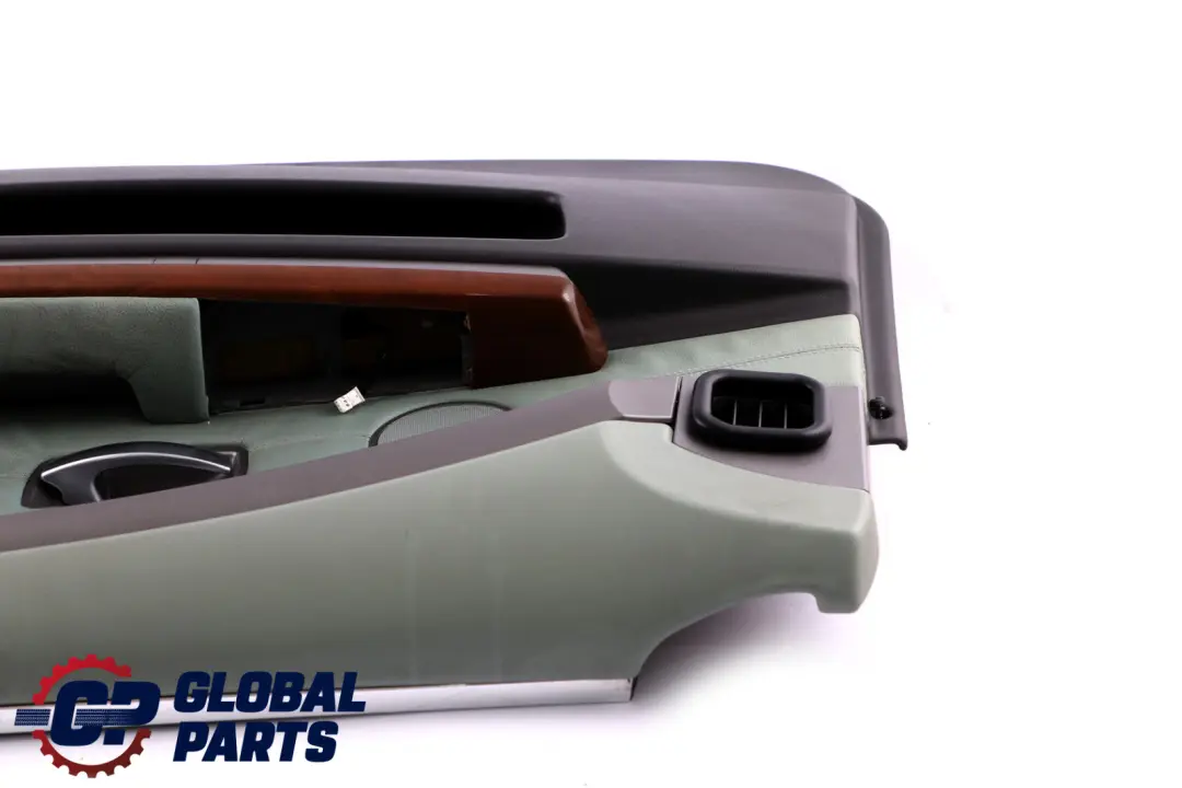 BMW 7 Series E65 E66 Front Right O/S Door Card Lining Trim Panel Green Leather