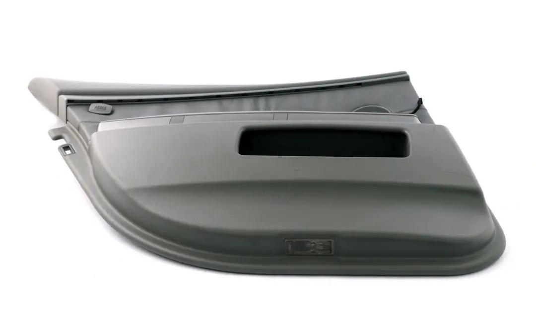 BMW E65 2 Rear Left Door Card Grey Leather Lining Trim Panel