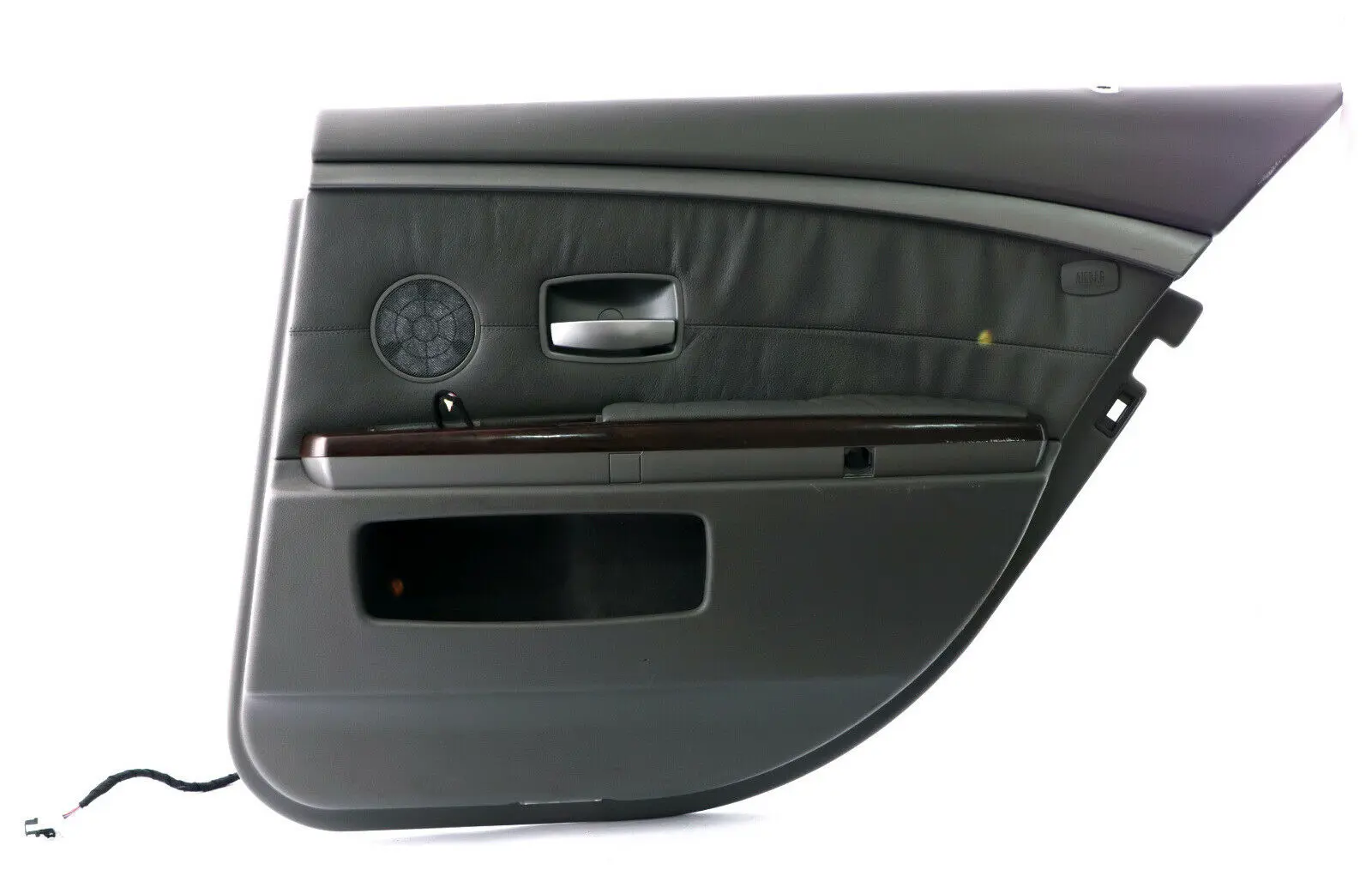 BMW 7 Series E65 2 Rear Right O/S Door Card Grey Leather Lining Trim Panel