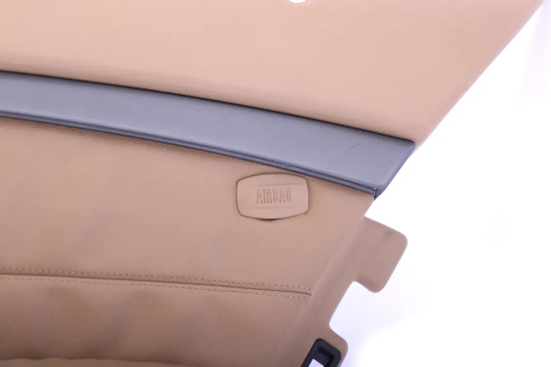 BMW E65 Trasera Derecha Cuero Interior Tarjeta Puerta Panel Ajuste Beige