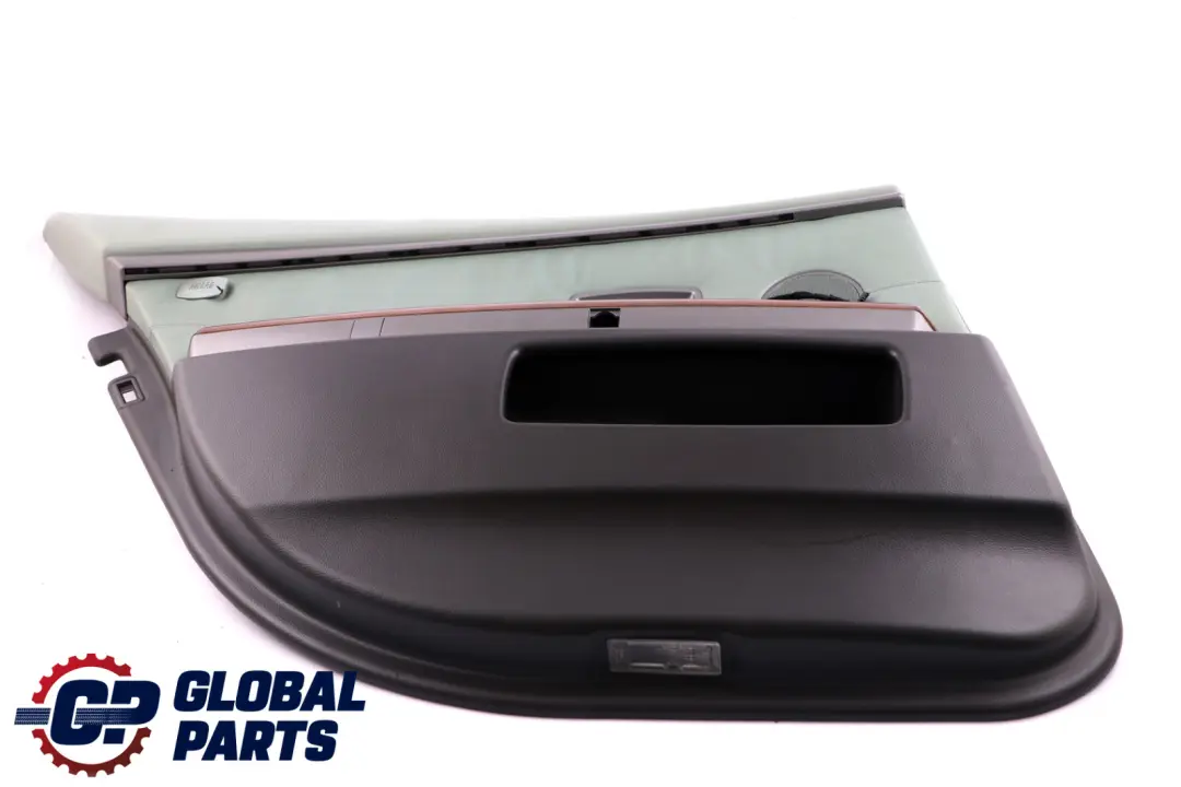 BMW 7 Series E65 E66 Rear Left N/S Door Card Lining Trim Panel Green Leather