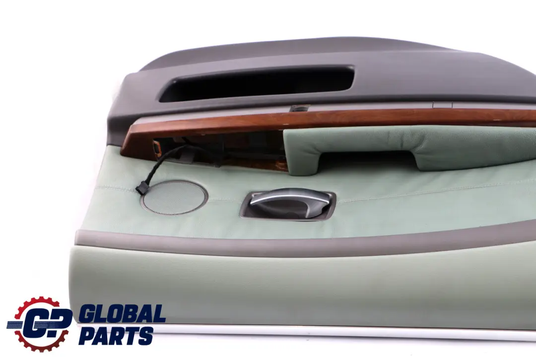 BMW 7 Series E65 E66 Rear Left N/S Door Card Lining Trim Panel Green Leather