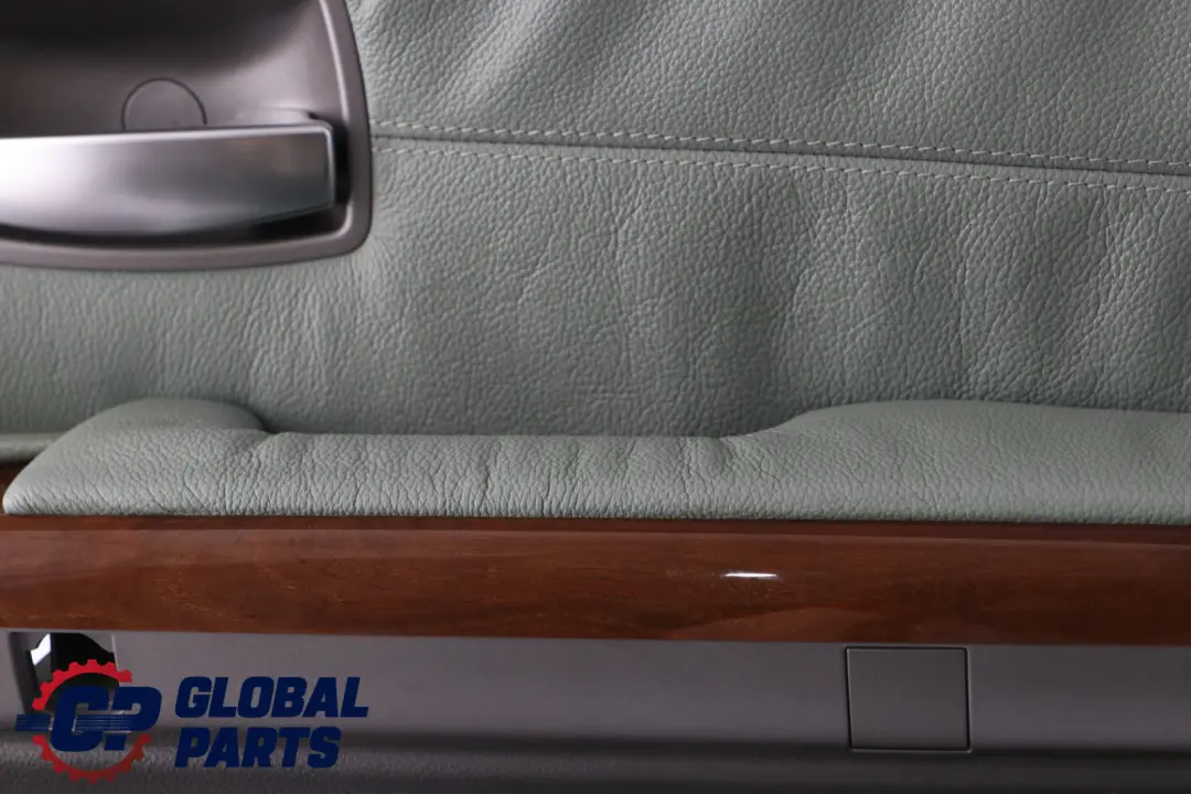 BMW 7 Series E65 E66 Rear Right O/S Door Card Lining Trim Panel Green Leather