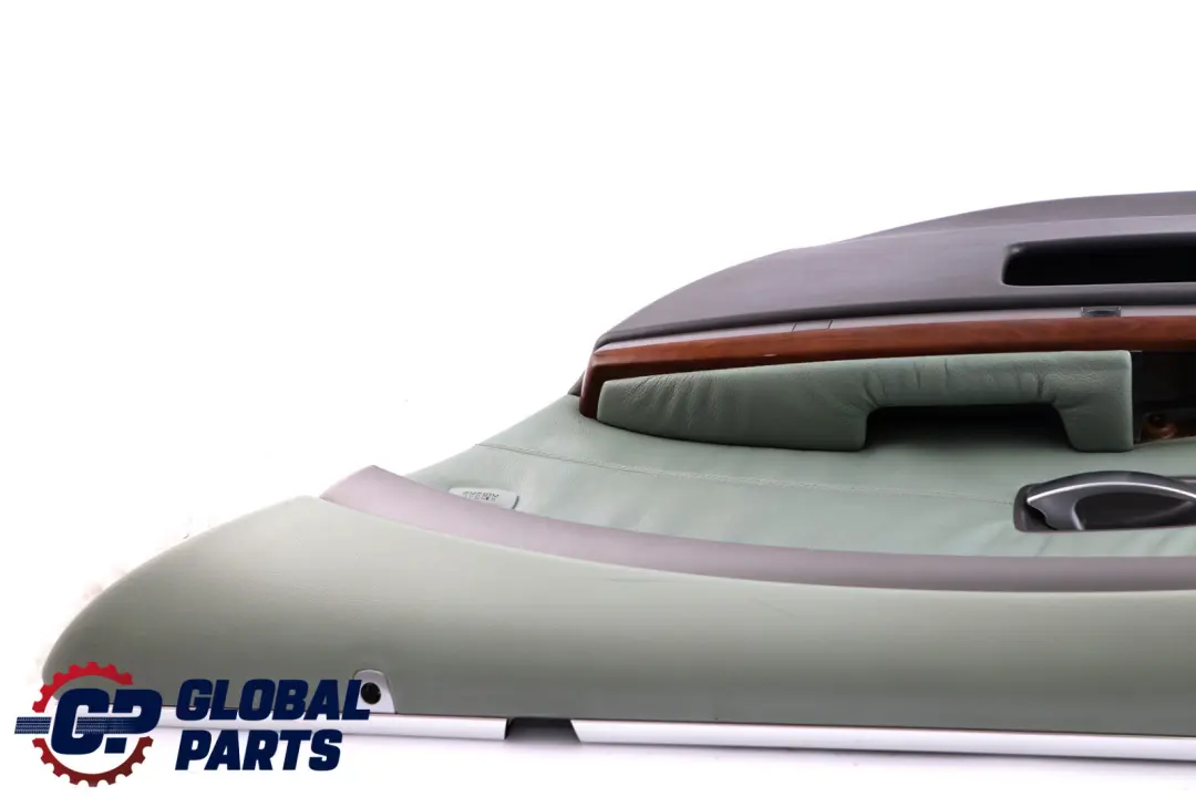 BMW 7 Series E65 E66 Rear Right O/S Door Card Lining Trim Panel Green Leather