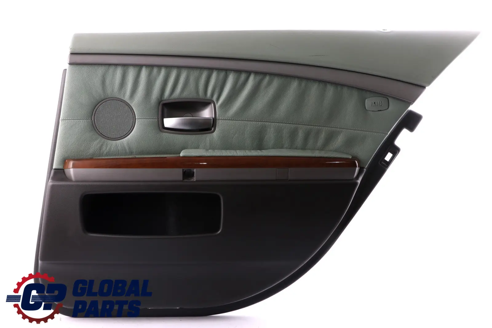 BMW 7 Series E65 E66 Rear Right O/S Door Card Lining Trim Panel Green Leather