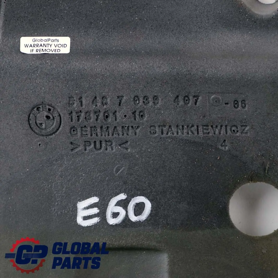 BMW 5 Reihe E60 E61 Schallisolierung Gepäckraum Subwoofer Links 7039407