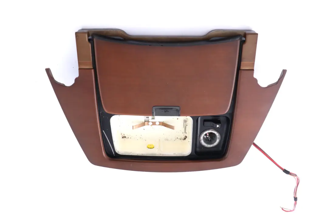 BMW 7 Series E65 E66 Centre Console Front Ashtray Wood Trim Cherry Light