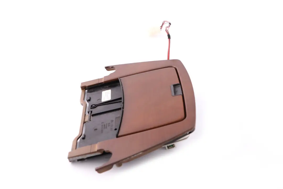 BMW 7 Series E65 E66 Centre Console Front Ashtray Wood Trim Cherry Light