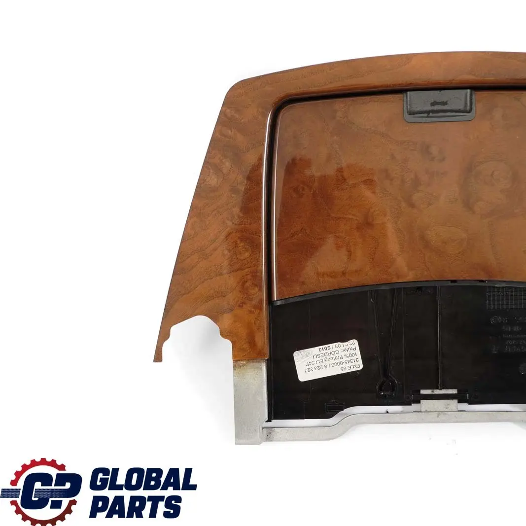 BMW E65 E66 Portamodulos Consola Central Cenicero Madera Esche Hell