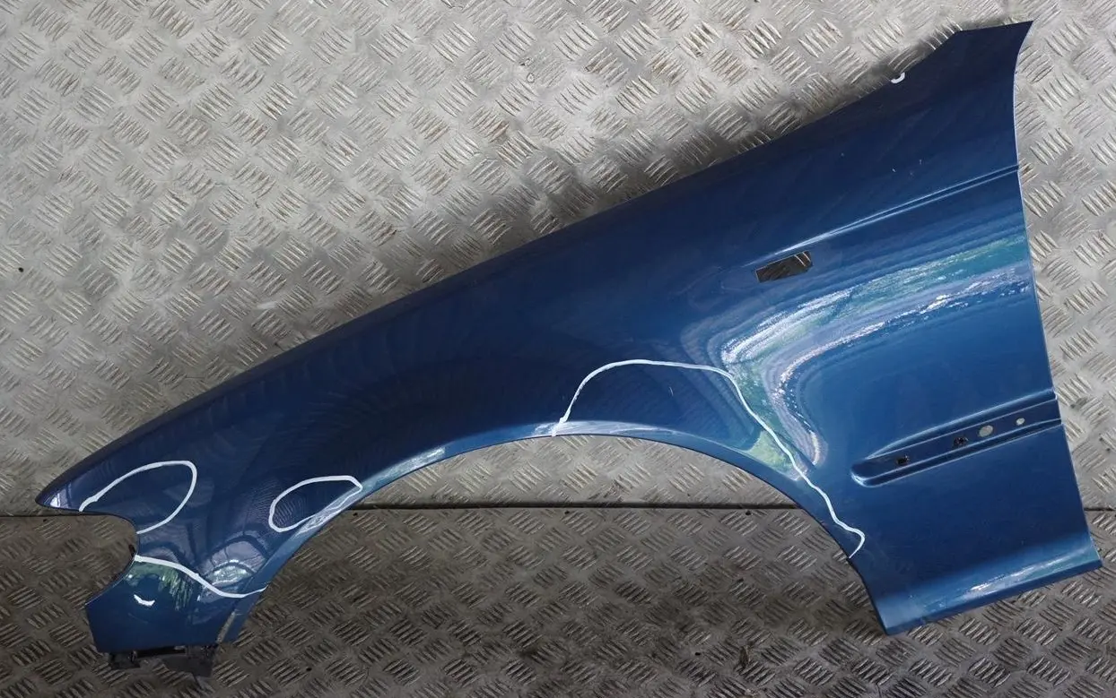 BMW 3 er E46 Seitenwand Vorne Links Kotflügel Topasblau Blau Metallic - 364