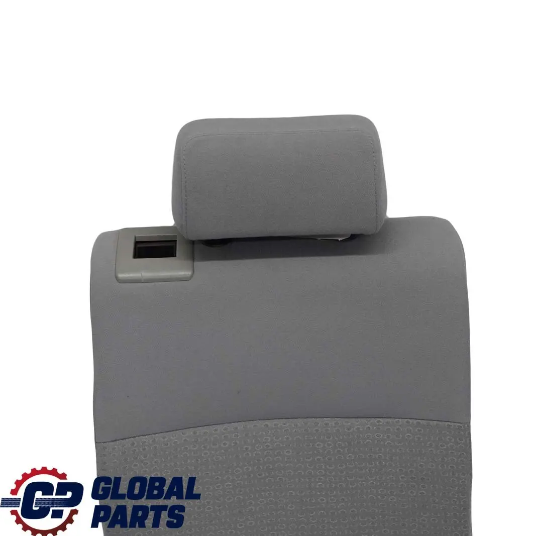 BMW E46 Touring Asiento Trasero Derecho Funda Respaldo Tela Jacquard Gris