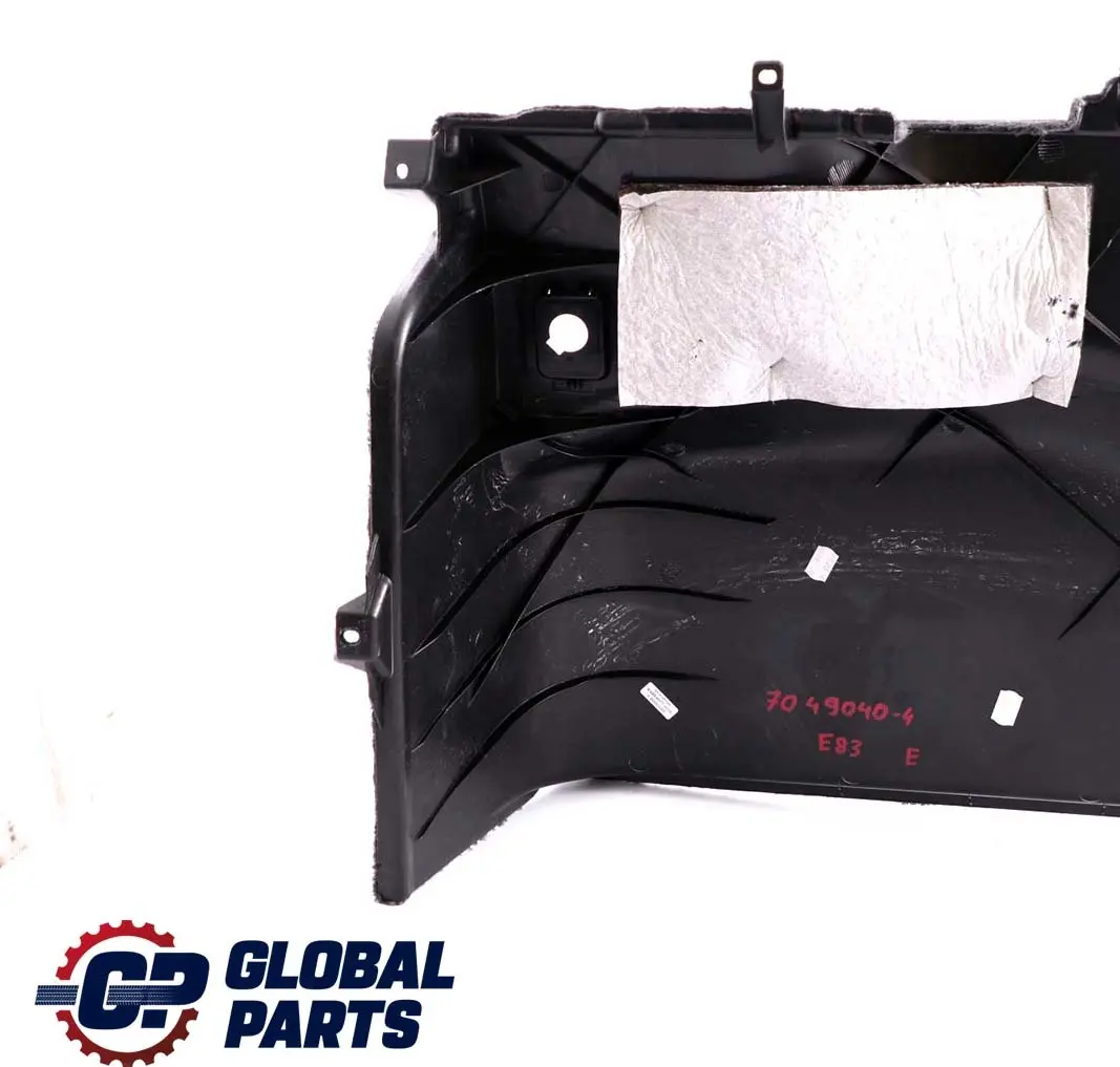 BMW E83 4 Tapa De La bateria Boot Trim Panel Derecho Antracita 7049040