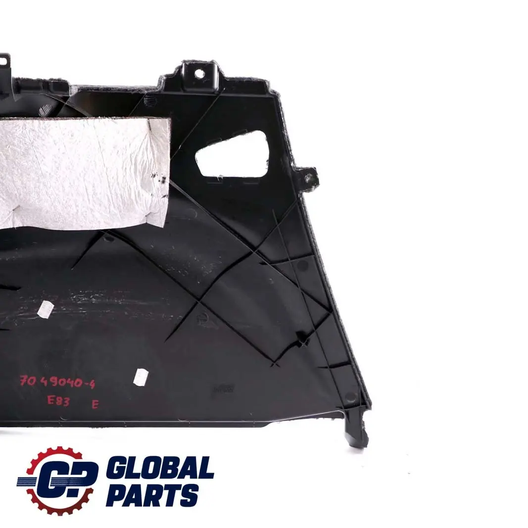 BMW E83 4 Tapa De La bateria Boot Trim Panel Derecho Antracita 7049040