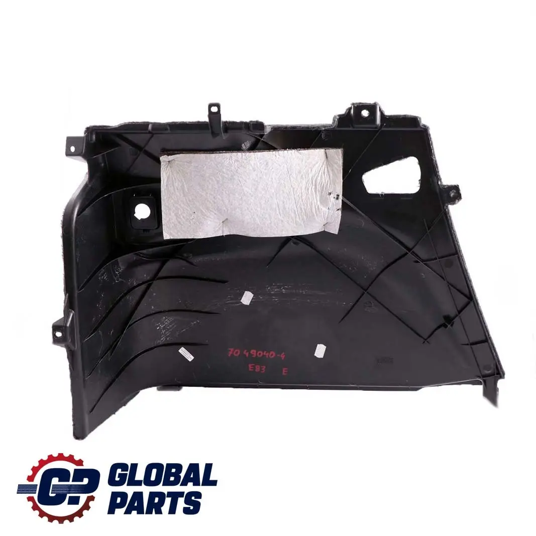 BMW E83 4 Tapa De La bateria Boot Trim Panel Derecho Antracita 7049040