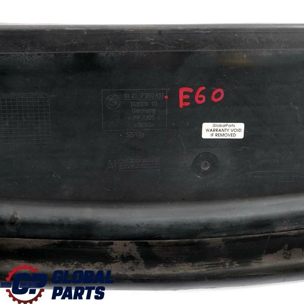 BMW E60 E61 Conducto Aire Inferior Compartimiento Motor 51717050651 7050651