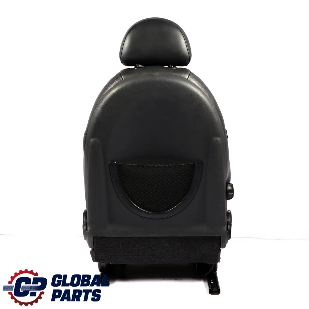 Mini Cooper One R50 Front Left N/S Leather Profile Seat Panther Black Passenger