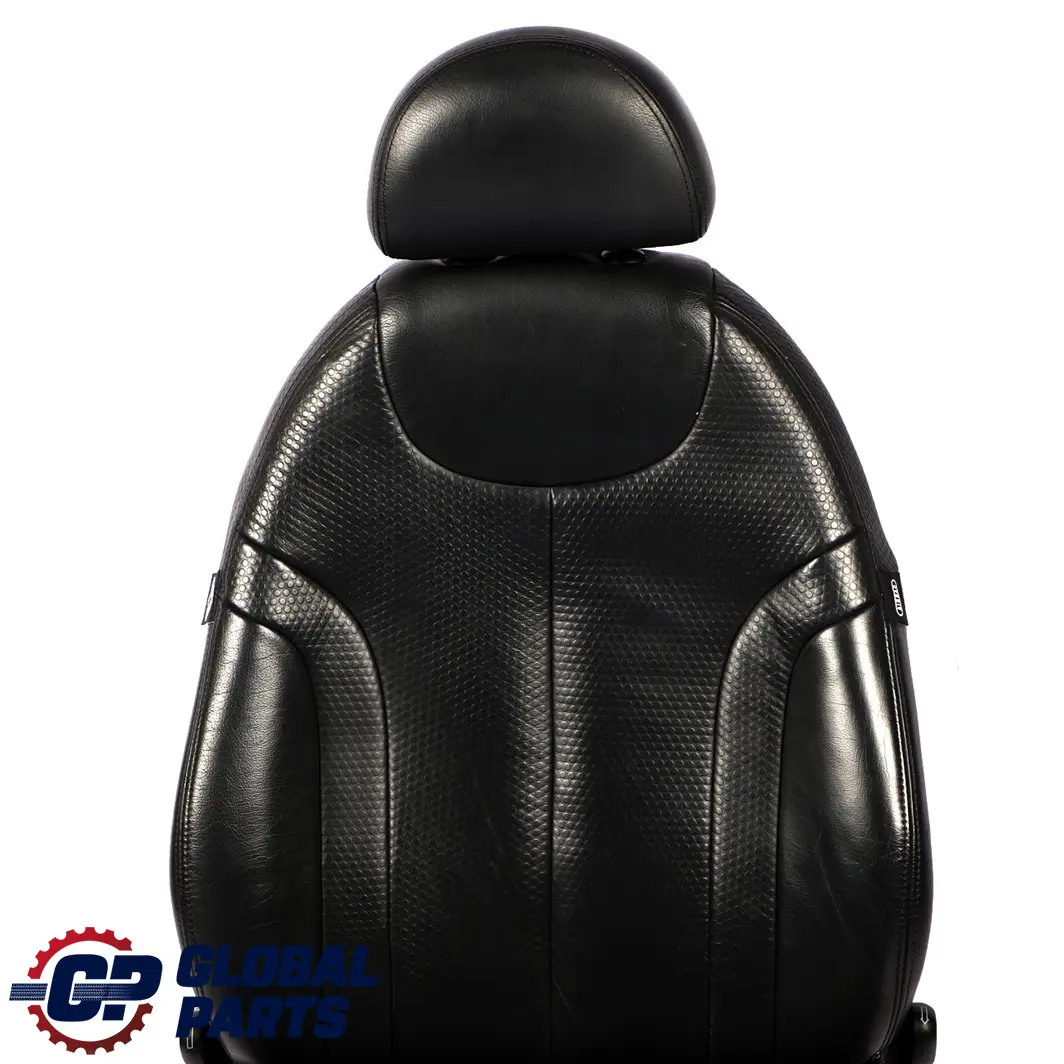 Mini Cooper One R50 Front Left N/S Leather Profile Seat Panther Black Passenger