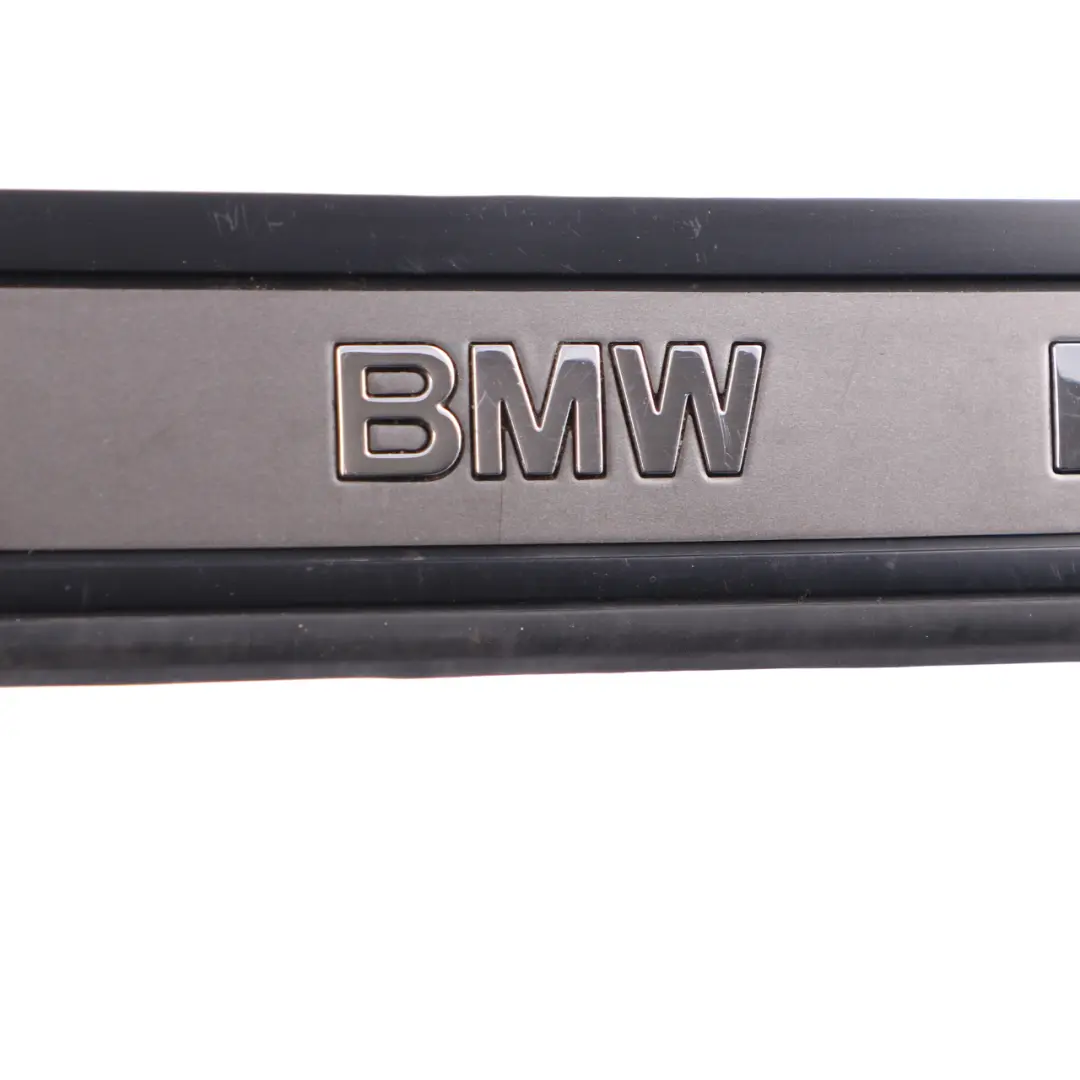 BMW E65 Entrance Strip Door Panelling Cover Edge Trim Sill Kick Plate Set Black