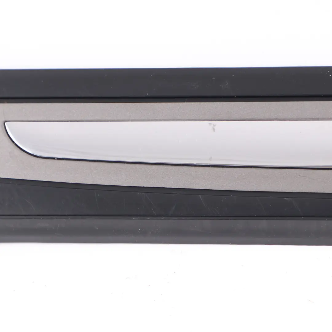 BMW E65 Entrance Strip Door Panelling Cover Edge Trim Sill Kick Plate Set Black