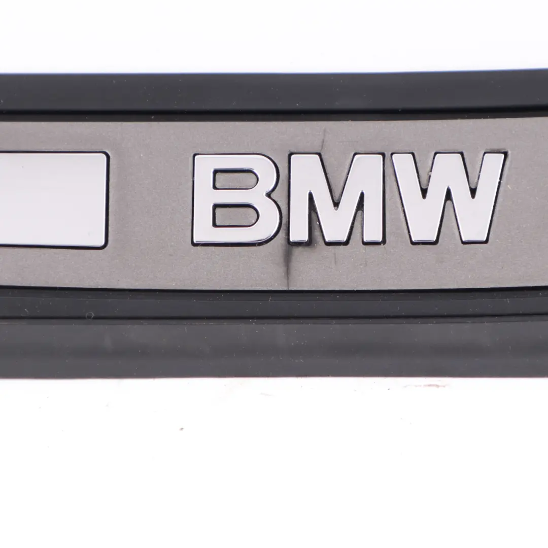 BMW E65 Entrance Strip Door Panelling Cover Edge Trim Sill Kick Plate Set Black