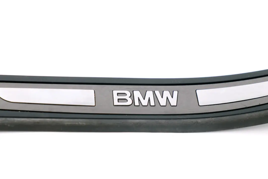 BMW E65 E66 E67 Frente Izquierda Cubierta Entrada Ribete Plateado Oscuro 7051873