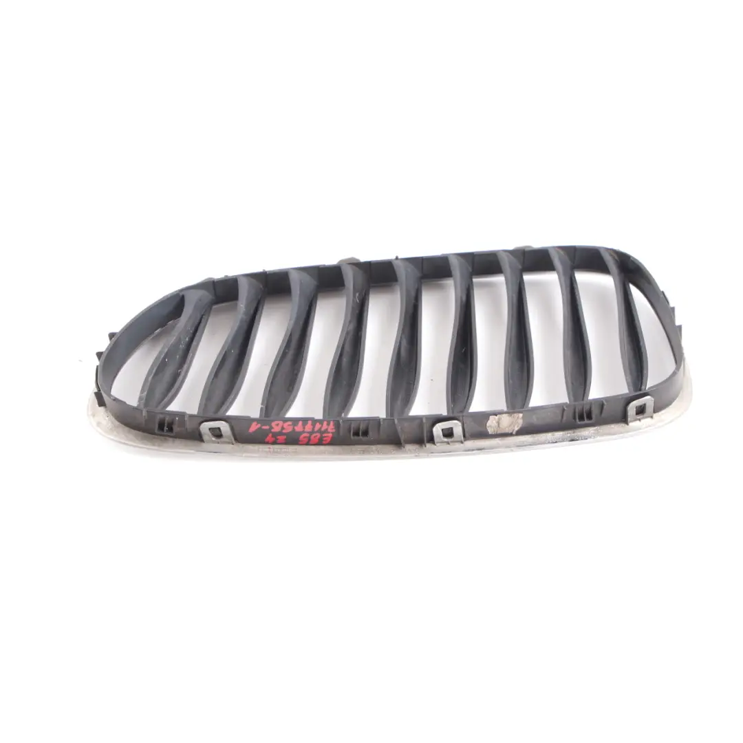 Front Grille BMW Z4 E85 E86 Bumper Centre Kidney Right O/S Cover Black 7051958