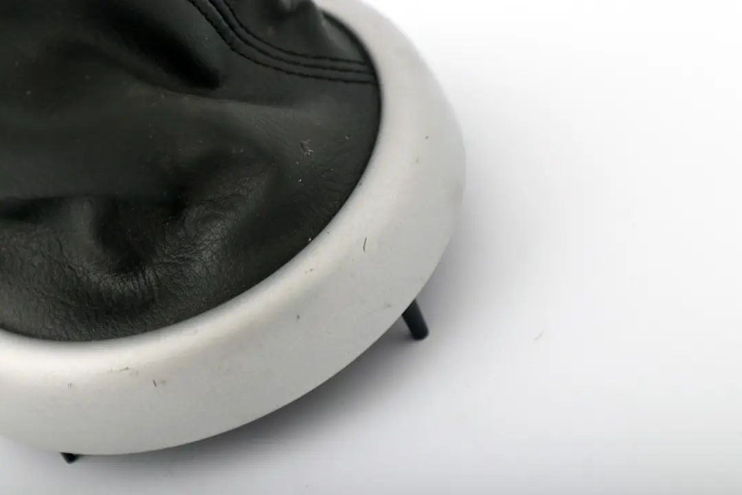 Mini R50 R52 R53 Trim Ring Silver Gearshift Lever Boot Anthracit 7052161