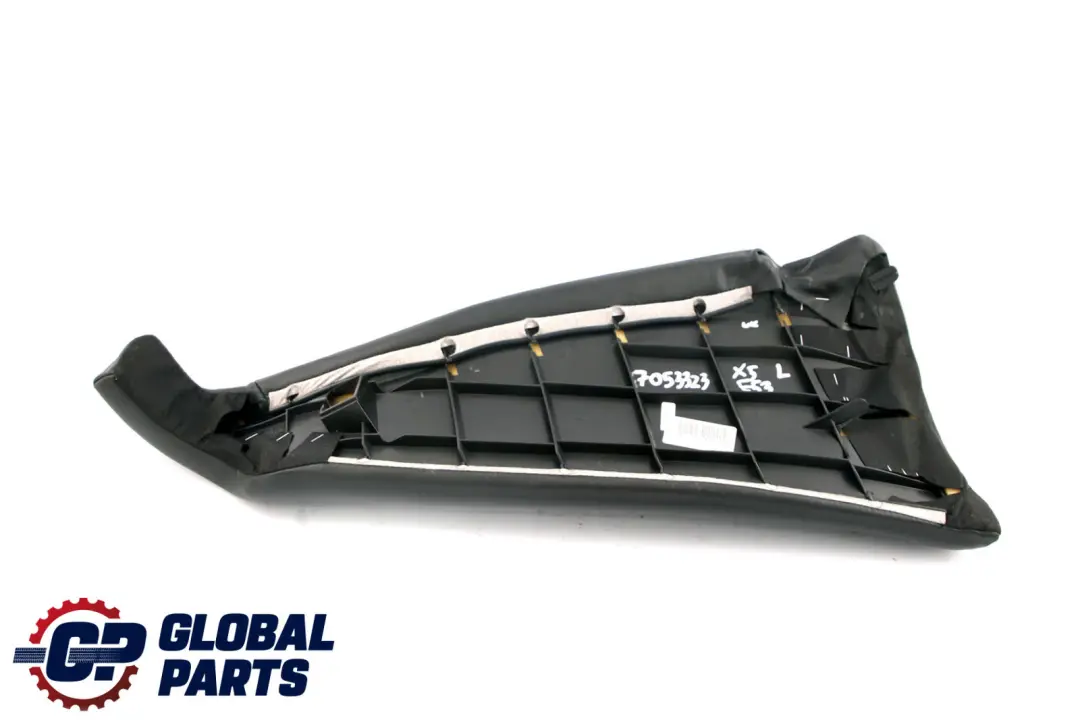 BMW X5 Series E53 Rear Left Seat N/S Lateral Side Panel Leather Cover Black