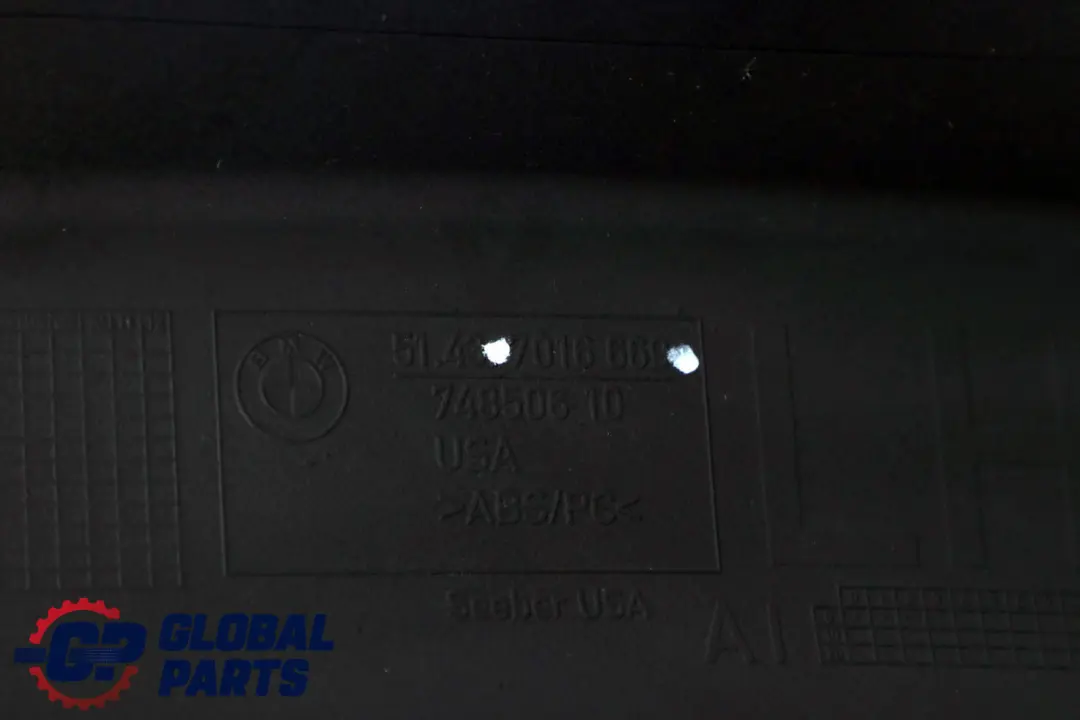 BMW Z4 E85 Inserción Panel Trasero Cubierta Izquierda Gris 7016669