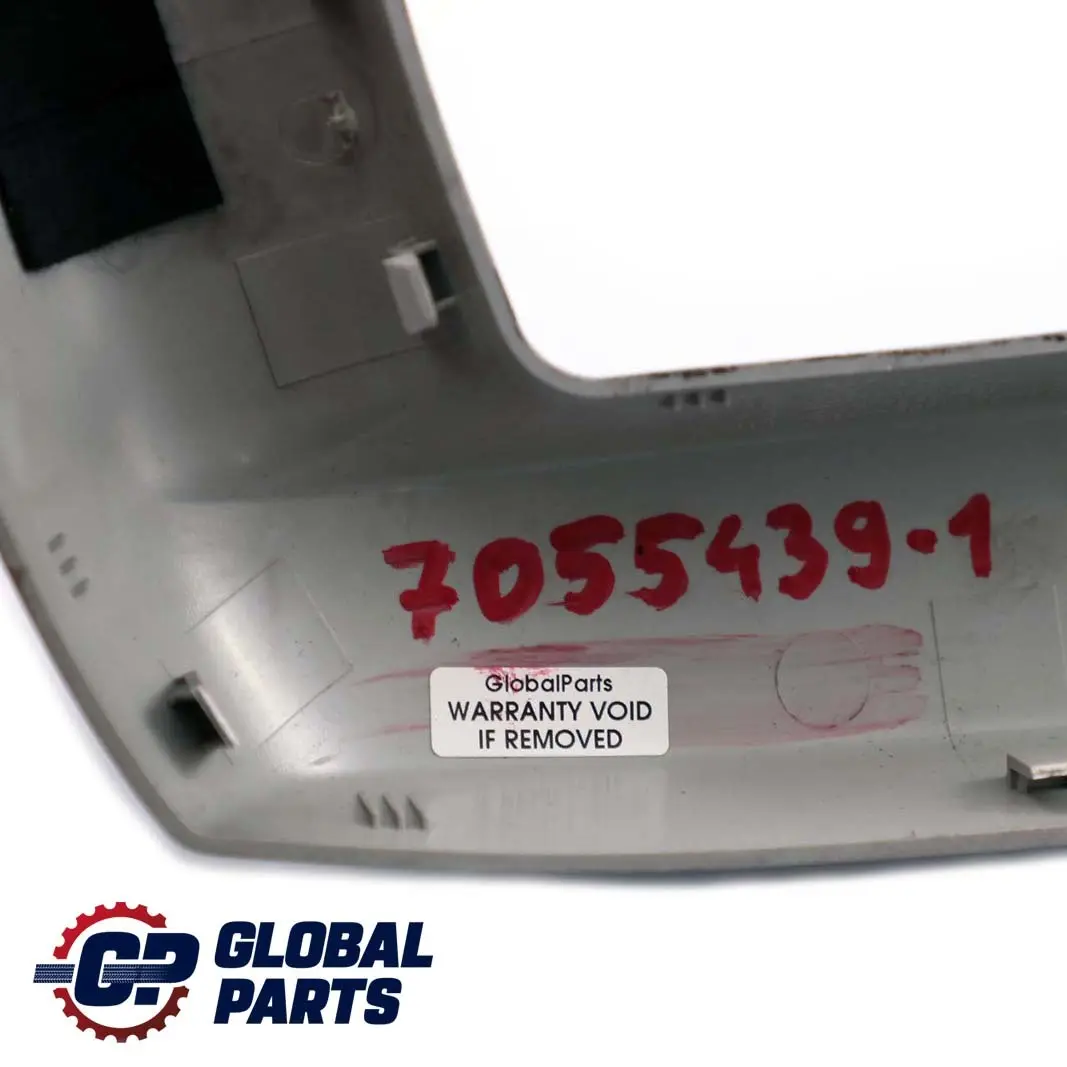 BMW Z4 Series E85 1 Roll Bar Trim Panel Left N/S Grey Silver 7055439 7043837