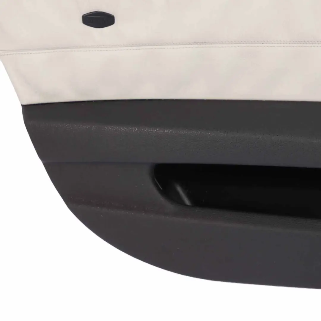 BMW Z4 E85 E86 Frente Izquierda Tarjeta de puerta de cuero gris perla Trim Panel